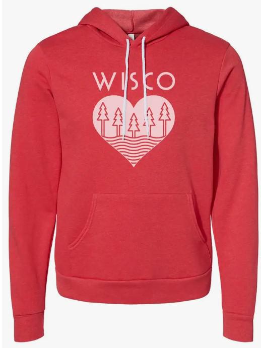 red Wisco hoodie